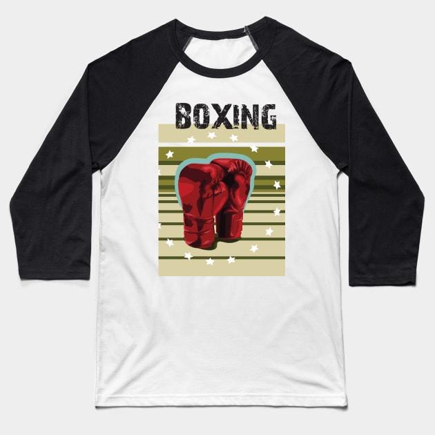 Boxing Baseball T-Shirt by Dojaja